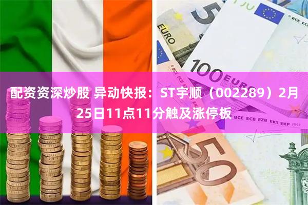 配资资深炒股 异动快报：ST宇顺（002289）2月25日11点11分触及涨停板