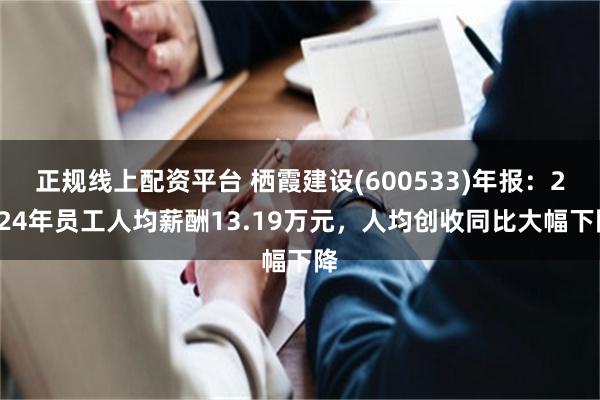 正规线上配资平台 栖霞建设(600533)年报：2024年员工人均薪酬13.19万元，人均创收同比大幅下降