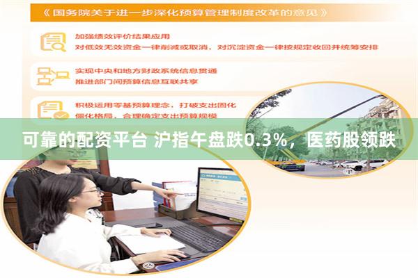 可靠的配资平台 沪指午盘跌0.3%，医药股领跌